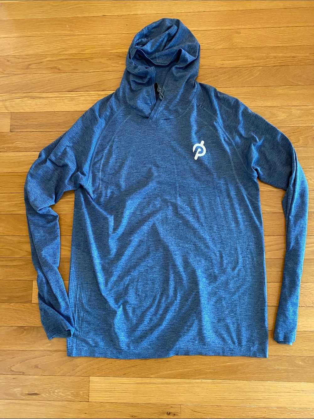 Lululemon/ Peloton Men's Heathered Blue Hooded Top